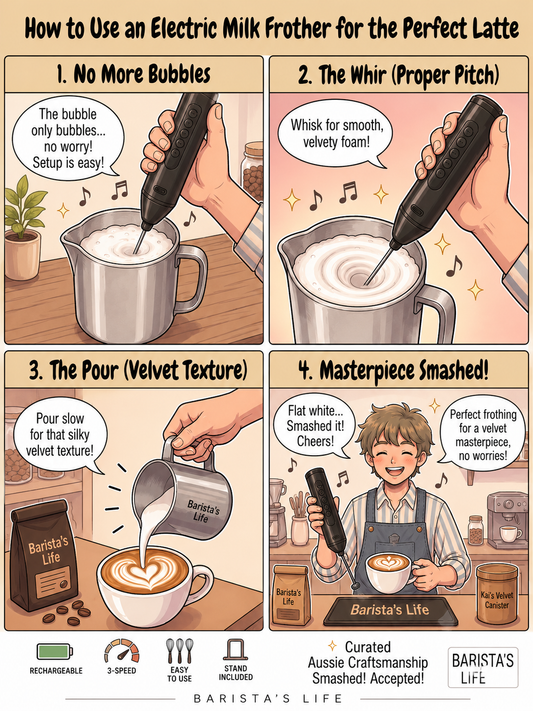 How to Use an Electric Milk Frother for the Perfect Latte